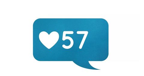 Rising Love Counter in Blue Speech Bubble Icon - Download Free Stock Images Pikwizard.com