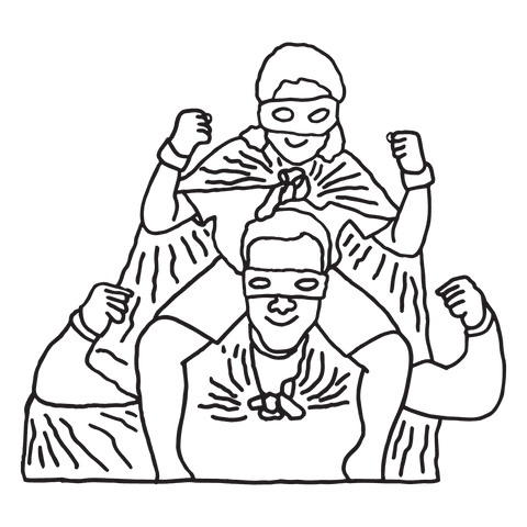 Father and Daughter as Superheroes Illustration on Transparent Background - Download Free Stock Videos Pikwizard.com