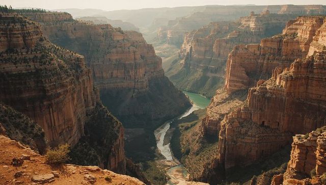 Breathtaking Canyon Ridges with River Inegrations