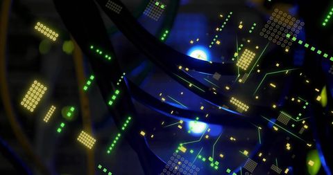 Abstract Visualization of Data Streams with Digital Elements - Download Free Stock Images Pikwizard.com