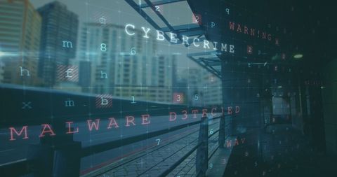 Cybercrime and Malware Threats in Urban Landscape Visualization - Download Free Stock Images Pikwizard.com
