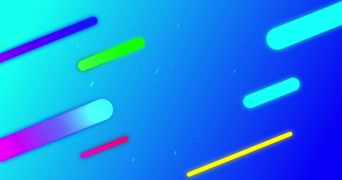Vibrant 25% Off Sale Display with Neon Shapes on Blue - Download Free Stock Images Pikwizard.com