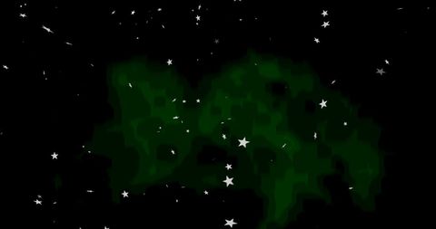 Festive christmas stars artistic pattern black background