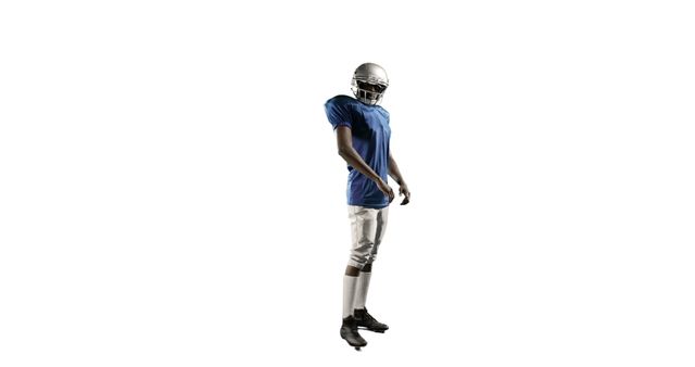 American Football Player in Blue Jersey and Helmet - Download Free Stock Images Pikwizard.com