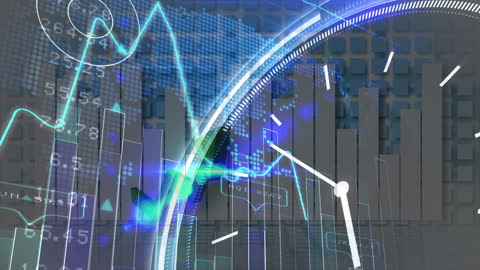 Financial Growth Visualization with Clock Elements