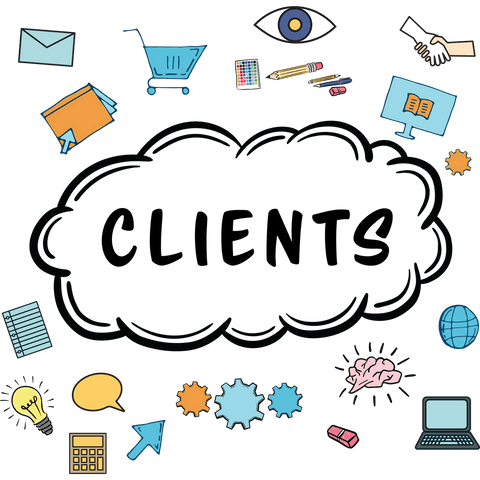 Clients Text Business Concept Transparent Background - Download Free Stock Videos Pikwizard.com