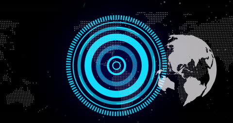 Futuristic Global Data Scanning Technology Animation