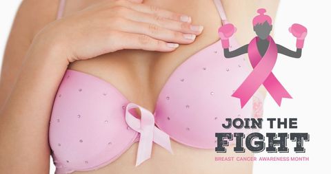 Breast Cancer Awareness: Join the Fight Message - Download Free Stock Images Pikwizard.com