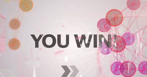You Win Text Over Data Processing Background in Abstract Style - Download Free Stock Images Pikwizard.com