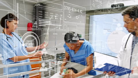 Medical Professionals Using Futuristic Technology in Healthcare