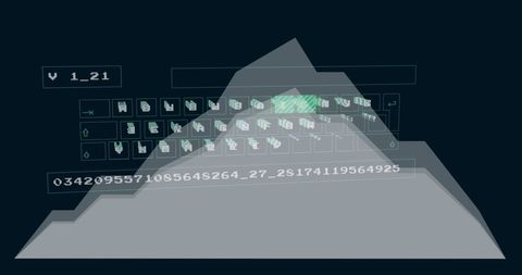 Digital Interface with Complex Data Processing Animation - Download Free Stock Images Pikwizard.com