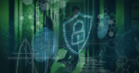 Digital Security Concepts with Data and Technology Visualization - Download Free Stock Images Pikwizard.com