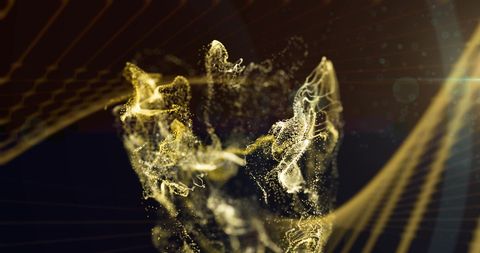 Dynamic Energy Flow in Abstract Particle Formation - Download Free Stock Images Pikwizard.com
