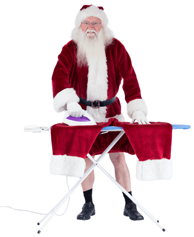 transparent santa claus ironing pants celebration scene - Download Free Stock Videos Pikwizard.com