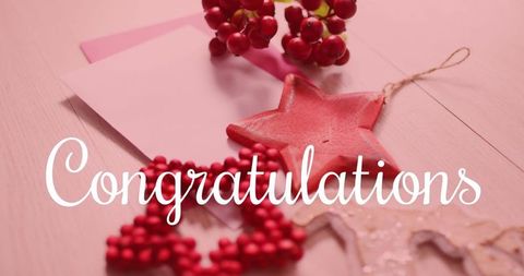 Rustic Holiday Celebration Red and Pink Festive Ornament Arrangement