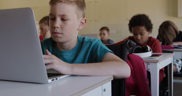 Students Using Laptops in Classroom for Educational Activities - Download Free Stock Images Pikwizard.com