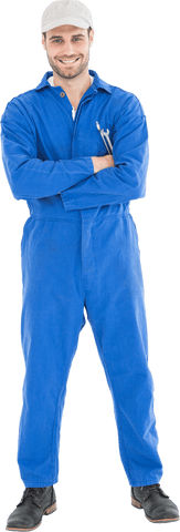 confident young male mechanic using transparent background - Download Free Stock Videos Pikwizard.com