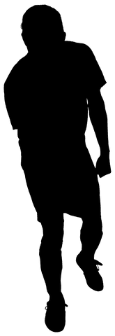 Transparent Silhouette of Footballer Kicking Ball - Download Free Stock Videos Pikwizard.com