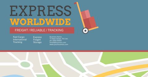 Efficient Shipping and Logistics Services Promotion - Download Free Stock Templates Pikwizard.com