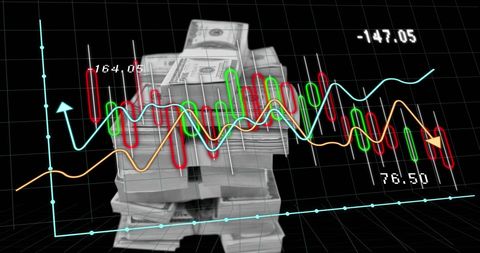 Digital Wealth Management Concept with Currency Exchange