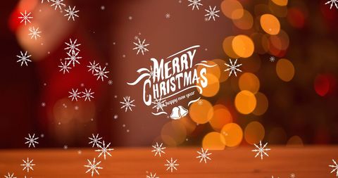 Christmas Inspirational Greeting with Festive Art Elements