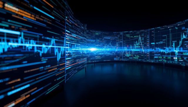 Immersive Digital Interface Panels with Dynamic Data Visualization