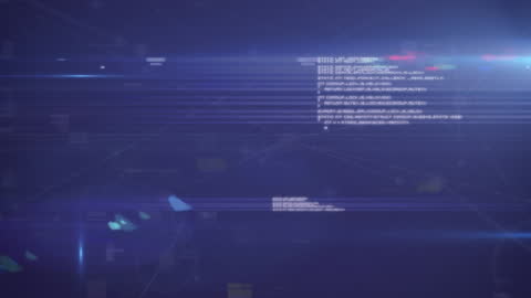 Futuristic Data Processing Network Animation