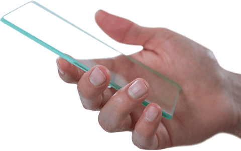 Hand Holding Transparent Futuristic Mobile Device - Download Free Stock Videos Pikwizard.com