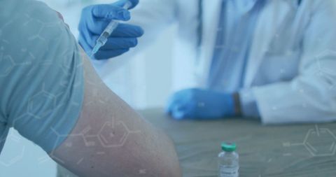 Vaccination process with medical expert in consultation setting