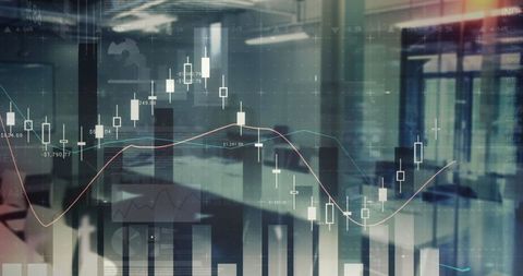 Abstract Financial Data Processing in Modern Office Setting - Download Free Stock Images Pikwizard.com