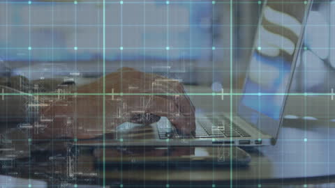 Digital Data Processing with Businessman Using Laptop for Technology