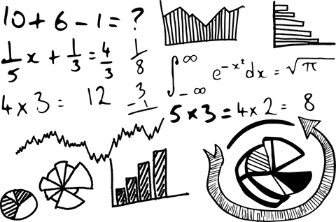 transparent blueprint of graph with mathematical sketch and equations - Download Free Stock Videos Pikwizard.com