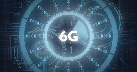 Futuristic 6G Technology Digital Interface - Download Free Stock Images Pikwizard.com