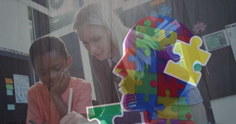 Diverse Classroom Celebrates Autism Awareness Through Creative Learning - Download Free Stock Images Pikwizard.com