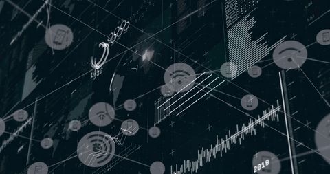 Futuristic Digital Data Network Visualization - Download Free Stock Images Pikwizard.com