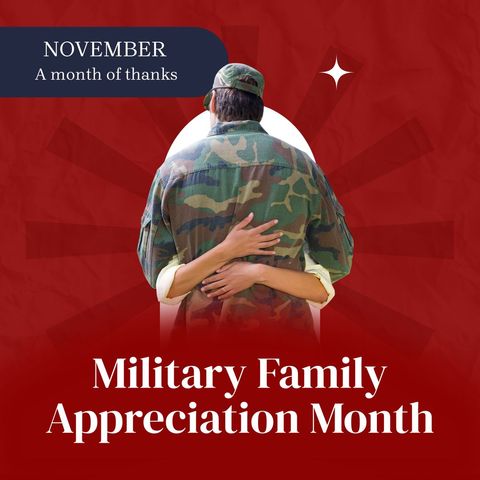 military family appreciation month celebration banner - Download Free Stock Templates Pikwizard.com