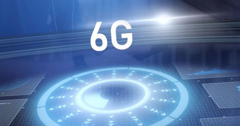 6G Technology and Digital Network Interface Concept - Download Free Stock Images Pikwizard.com
