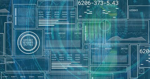 Digital Data Interface with Coding and Processing Elements - Download Free Stock Images Pikwizard.com