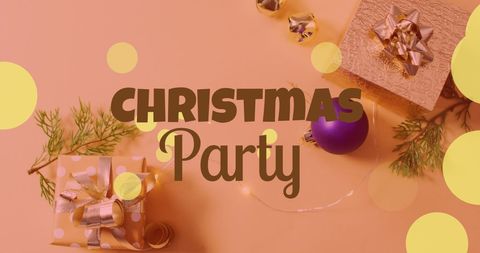 festive christmas party celebration invitation design - Download Free Stock Images Pikwizard.com