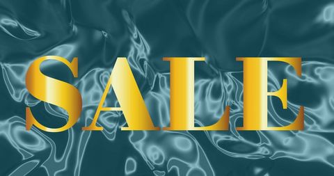 Luxurious Metallic Gold Sale Design