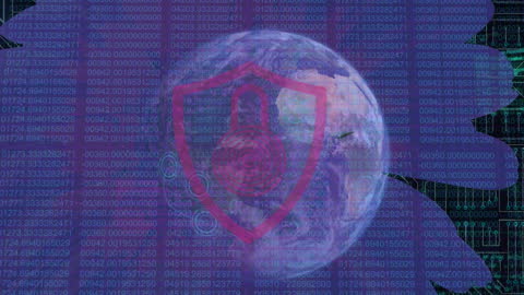 Digital Globe with Data Processing and Circuit Elements