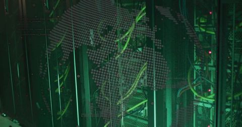 Data center networking with global connectivity map overlay