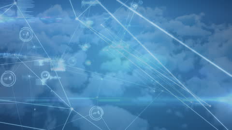 Network Connections and Data Processing Against Sky Background