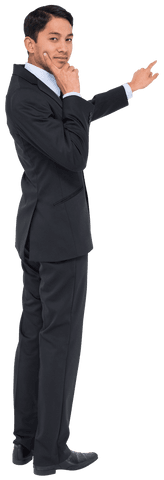 Transparent Background Businessman Pointing Forward - Download Free Stock Videos Pikwizard.com