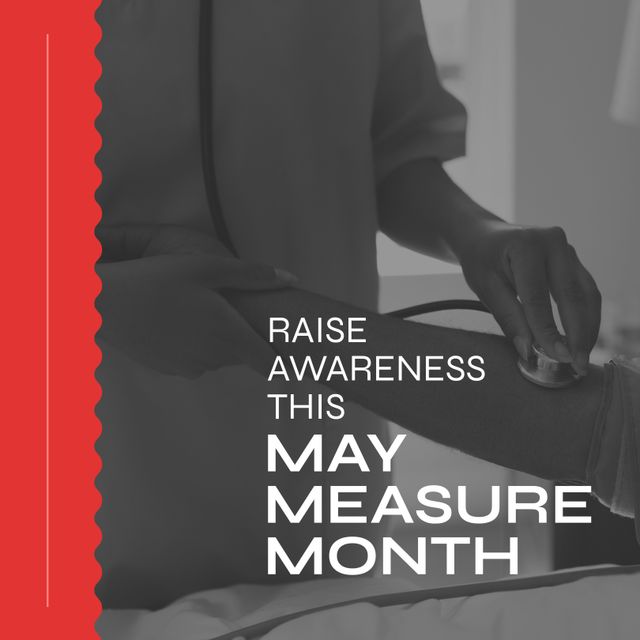 Ideal for raising awareness about medical checkups, blood pressure monitoring, and general healthcare topics. Suitable for social media campaigns, health blogs, and educational materials promoting May Measure Month or similar health awareness initiatives.