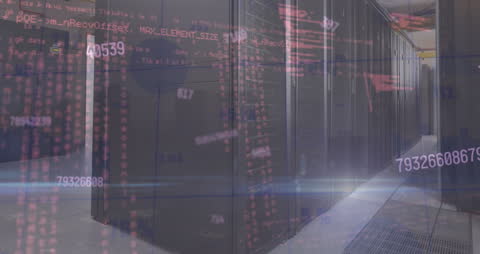 Data Codes on Dynamic Digital Server Room