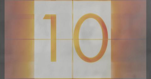 countdown number 10 retro display effect - Download Free Stock Images Pikwizard.com