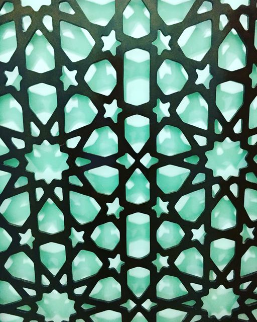 The intricate geometric pattern is perfect for background designs, web themes, and decorative arts. It is ideal for use in projects focused on abstract art, cultural themes, and modern decor aesthetics.