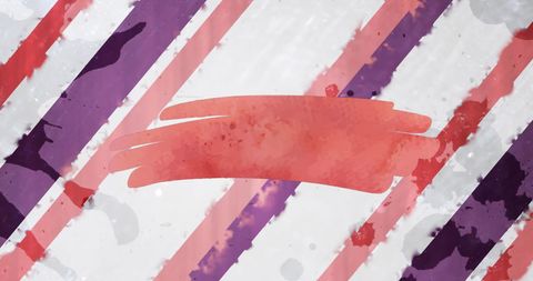 Abstract Red Shape with Diagonal Lines