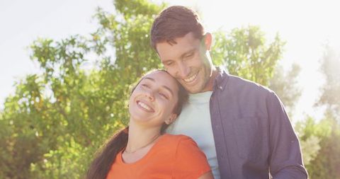 Happy Caucasian Couple Enjoying Outdoors Together - Download Free Stock Images Pikwizard.com